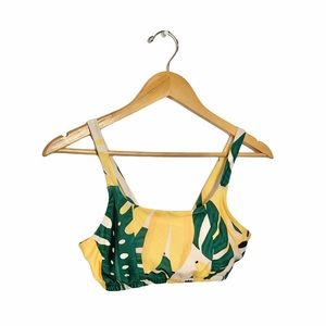 Lime Ricki Banana Print Bralette Top